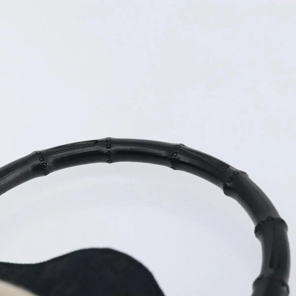 GUCCI GG Canvas Bamboo Shoulder Bag 2way Black Silver 001 4095 Auth ep11959 - Picture 11 of 16